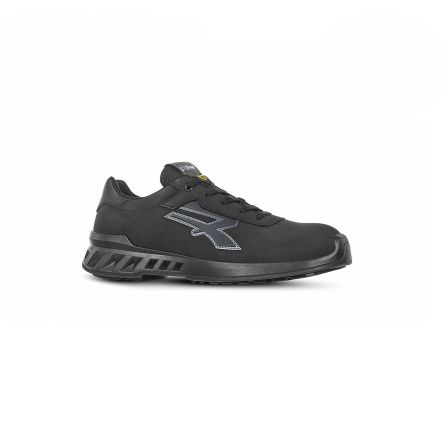 U Group RED LEVE Unisex Black Aluminium Toe Capped Safety Shoes, UK 6, EU 39