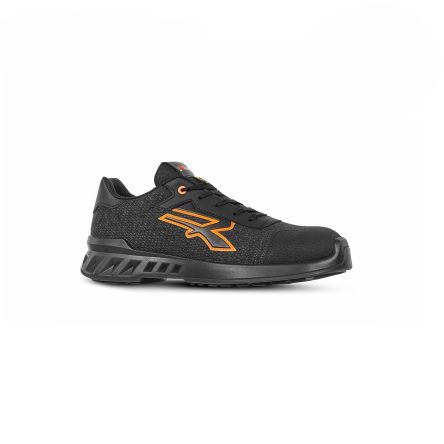 U Group RED LEVE Unisex Black Aluminium Toe Capped Safety Shoes, UK 5, EU 38