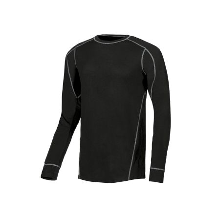 U Group Camiseta Técnica De Color Negro, Talla M, De 100 % Poliéster