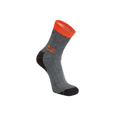 U Group Socken, 2 % Elastan, 12 % Polyamid, 39 % Baumwolle, 47 % Polyester Orange Fluoreszierend, Größe One Size