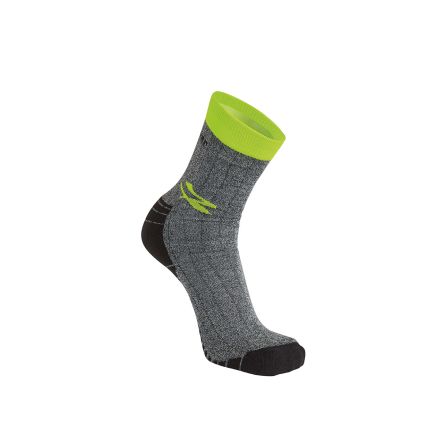 U Group Socken, 2 % Elastan, 12 % Polyamid, 39 % Baumwolle, 47 % Polyester Gelb Fluoreszierend, Größe One Size