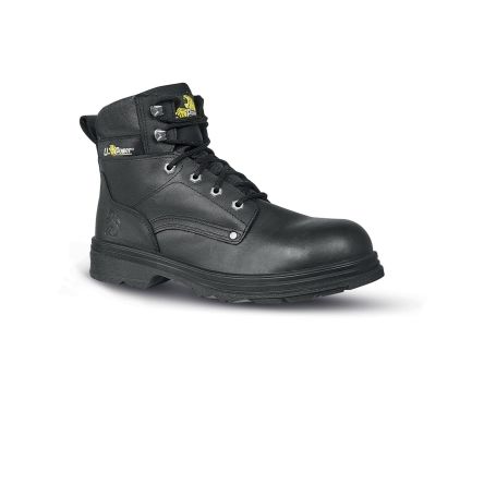 U Group Unisex Knöchel-Sicherheitsstiefel Schwarz, Mit Zehen-Schutzkappe, Größe 39 / UK 6