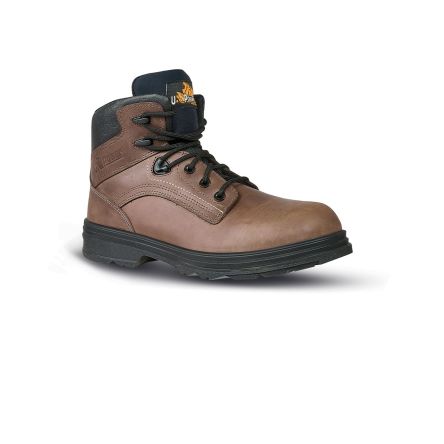 U Group Unisex Knöchel-Sicherheitsstiefel Braun, Mit Zehen-Schutzkappe, Größe 40 / UK 6.5