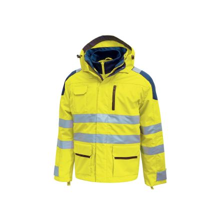 U Group Hi - Light Unisex Parka, Wasserdicht Gelb, Größe XXXL