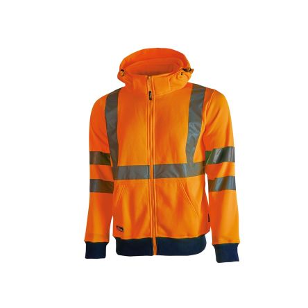 U Group Hi - Light Unisex Sweatshirt, 100 % Polyester Orange, Größe XL