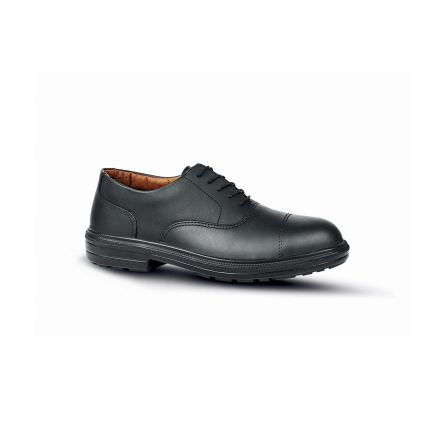 U Group U-Manager Unisex Black Steel Toe Capped Safety Shoes, UK 6.5, EU 40