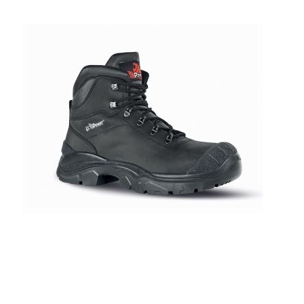U Group Rock & Roll Unisex Black Composite Toe Capped Ankle Safety Boots, UK 6.5, EU 40