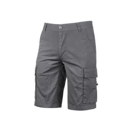 U Group Enjoy, Unisex Arbeitsshorts, 3 % Spandex, 97 % Baumwolle Grau