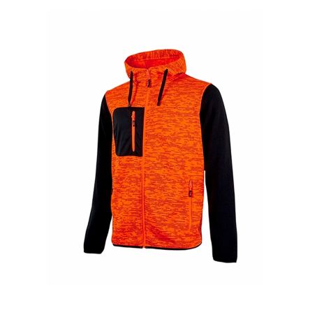 U Group Enjoy Unisex Sweatshirt, 100 % Polyester Orange, Größe XXXL