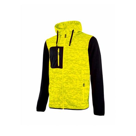 U Group Enjoy Unisex Sweatshirt, 100 % Polyester Gelb, Größe XXXL