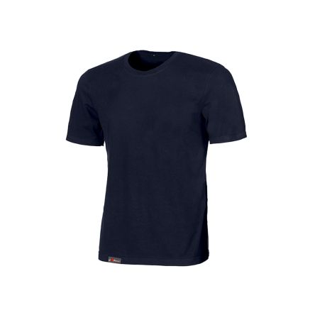 U Group T-Shirt T-Shirt, 10 % Viskose, 90 % Baumwolle Blau, Größe 2XL