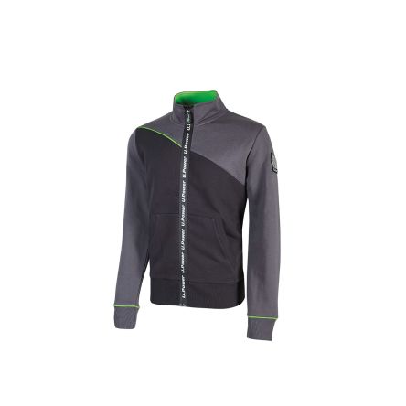 U Group Enjoy Unisex Sweatshirt, 35 % Polyester, 65 % Baumwolle Grau, Größe XXXXL