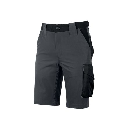 U Group Pantalones Cortos De Trabajo Unisex De 14 % Spandex, 86 % Nylon De Color Gris