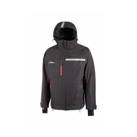 U Group Chaqueta Con Capucha, S, Gris, Ligero, A Prueba De Viento U-Supremacy