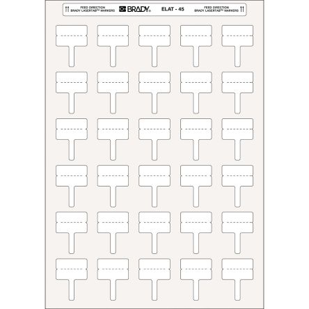 Brady LaserTab Etikette Auf Rolle X 30mm, 750Pro Rolle Auf Weiß