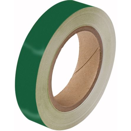 Brady Green Polyester Pipe Marking Tape, Dim. W 25mm X L 33m