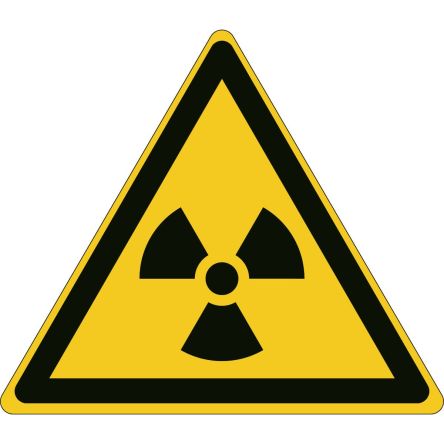 Brady Gefahren-Warnschild Selbstklebend 'Warnung: Radioaktives Material', 173 Mm