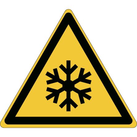 Brady Gefahren-Warnschild Selbstklebend 'Niedrige Temperatur', 13 Mm