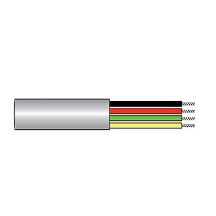 Alpha Wire 1608 Steuerkabel, 8-adrig X 0,14 Mm² Grau, 1000ft, 26 AWG