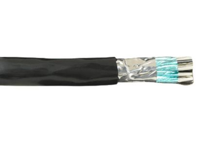 Alpha Wire 1703 Control Cable, 2 Cores, 1.5 Mm², Screened, 1000ft, Grey PVC Sheath, 16 AWG
