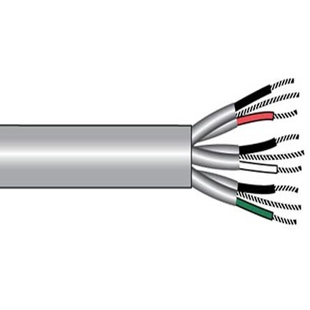 Alpha Wire Câble De Commande Blindé 6054C, 5 X 0,34 Mm², 22 AWG, Gaine Chlorure De Polyvinyle PVC Gris, 1000ft