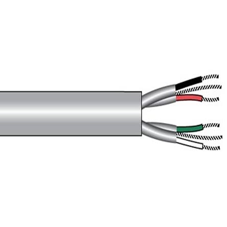 Alpha Wire 6072C Steuerkabel, 3-adrig X 0,75 Mm² Grau, 1000ft, 18 AWG