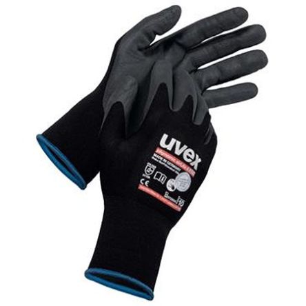 NIHON RIKOU SHUPPANKAI Phynomic AirLite A ESD Black Carbon, Elastane, Polyamide Breathable Work Gloves, Size 6, Aqua