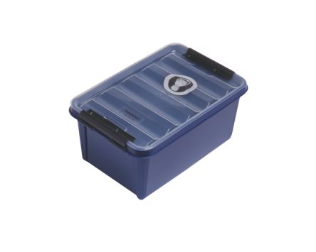 Sundstrom 8L Polypropylen Aufbewahrungsbox, Schwarz, Blau 225mm X 160mm