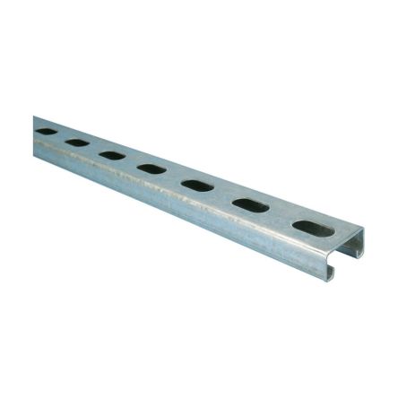 NVent CADDY Carril DIN Perforado De Acero, Dim. 3000mm X 41mm X 21mm, C