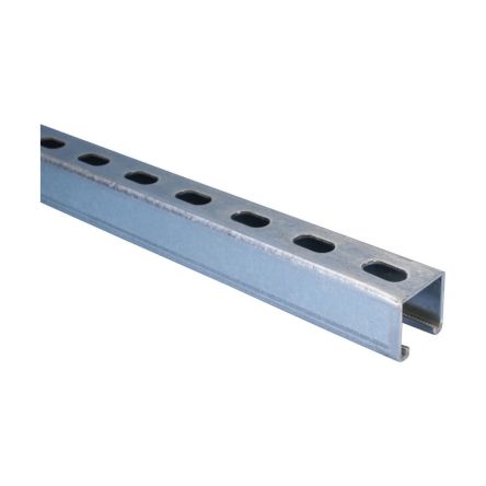 NVent CADDY Steel Slotted DIN Rail, A Compatible, 3000mm X 41mm X 41mm