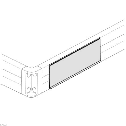 Bosch Rexroth Etikettenblatt Mehrzweckmittel, Hellgrau 20EA Stück, L. 2m B. 41mm