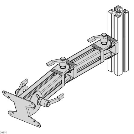 Bosch Rexroth Monitorarm Wand, 100 X 100mm VESA