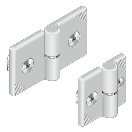 Bosch Rexroth Charnière Drapeau En Aluminium Moulé, 80mm X 45mm X 5mm