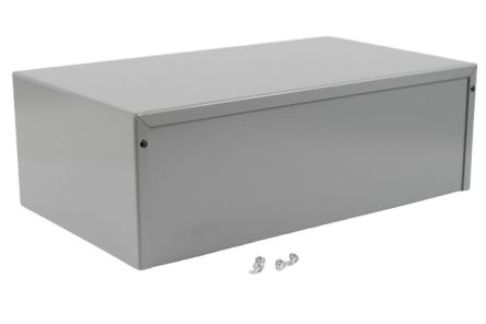 Hammond Boîtier 1411-1412 En Aluminium, Acier, 305 X 178 X 102mm, Gris