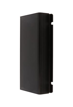 Hammond 1455F Series Black Aluminium Enclosure, IP54, Flanged, Black Lid, 160 X 78 X 28mm