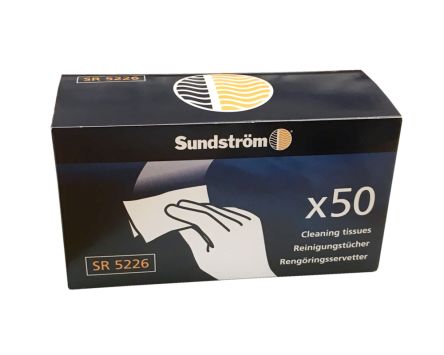 Sundstrom White Wipes, 50 Sheets