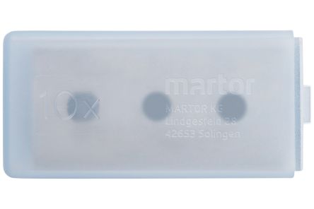 MARTOR Steel Flat Knife Blade, 39 X 18.5 Mm, 10 Per Package