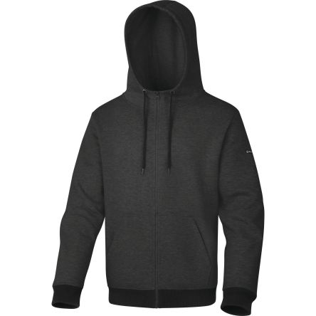 Delta Plus AREZZO Unisex Kapuzenpullover, 35 % Baumwolle, 65 % Polyester Grau, Größe XL