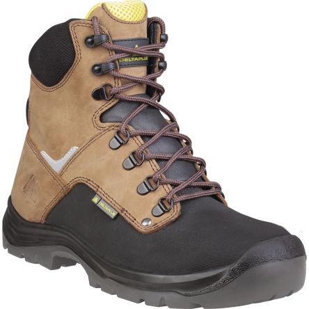 Delta Plus ATACAMA S3 SRC Unisex Sicherheitsstiefel Braun, Mit Zehen-Schutzkappe, Größe 43 / UK 9