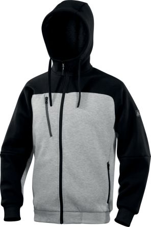 Delta Plus Sweat à Capuche BORGO, Unisexe, Gris, Taille S, En 35 % Coton, 65 % Polyester