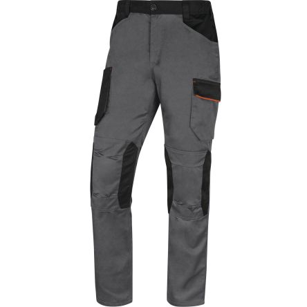 Delta Plus Pantalon De Travail M2PW3, 105.41 → 116.84cm Unisexe, Gris Foncé En Coton, Polyester, Léger,