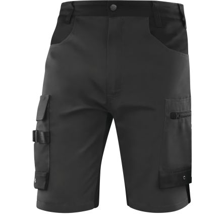 Delta Plus M5BE3STR, Unisex Arbeitsshorts, Segeltuch Schwarz, Grau, Größe 41.5 → 46Zoll