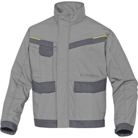 Delta Plus MCVE2 Grey/Black, Tear Resistant, Wear Resistant Multipockets Vest Work Jacket, M