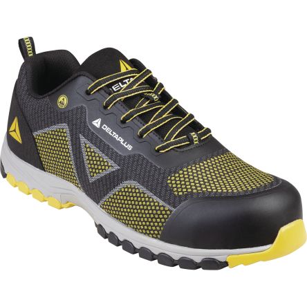 Delta Plus Zapatos De Seguridad Unisex De Color Negro/amarillo, Talla 45