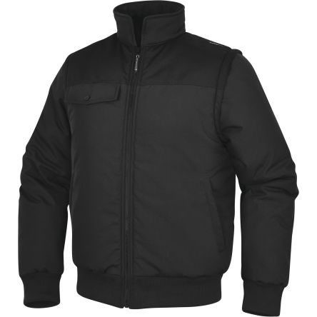 Delta Plus NEWDELTA2 Unisex Arbeitsjacke Winddicht Schwarz, Grau, Größe M