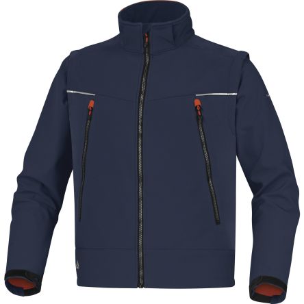 Delta Plus ORSA Unisex Softshell Jacke, Wasserdicht Schwarz, Größe L