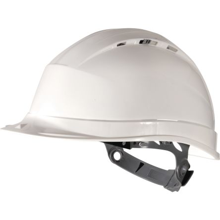 Delta Plus QUARTZ I Black Safety Helmet, Adjustable, Ventilated