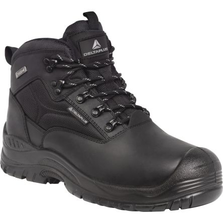 Delta Plus SAMY2 S3 SRC Unisex Sicherheitsstiefel Schwarz, Mit Edelstahl-Schutzkappe, Größe 45 / UK 10,5