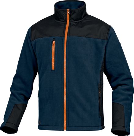 Delta Plus BRIGHTON2 Unisex Fleece-Jacke, 100 % Polyester Schwarz, Größe S