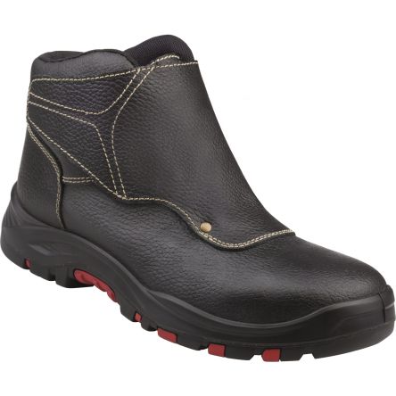 Delta Plus COBRA4 S3 SRC Unisex Sicherheitsstiefel Schwarz, Mit Edelstahl-Schutzkappe, Größe 42 / UK 8